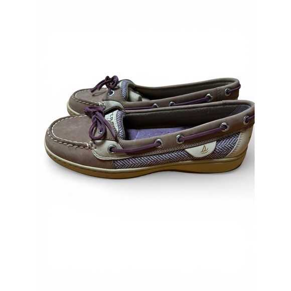Sperry Top-Siders Angelfish Purple Grey Woman's 6.5 M Boat Shoes NEW! - Picture 4 of 10